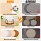 8 Pcs Drink Coasters with Holder, 4 Colors Absorbent Coasters for Drinks, Minimalist Cotton Woven Coaster Set for Home Decor Tabletop Protection Suitable for Kinds of Cups, 4.3 Inches.(NO.2)